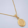 Set Cadena y Dije Veneciana + Virgen Milagrosa 1.75gr / 45cm / 0.6mm Oro Amarillo 18K (Oferta) %