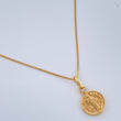 Set Cadena y Dije Veneciana + San Benito 1.75gr / 45cm / 0.7mm Oro Amarillo 18K (Oferta) %