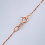Set Cadena y Dije Veneciana + Fe 2.1gr / 45.4cm / 0.5mm Oro Rosa 18K (Oferta) %