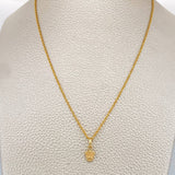 Set Cadena y Dije Lazo + Corona 1.25gr / 45.3cm / 0.8mm Oro Amarillo 18K (Oferta) %