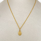 Set Cadena y Dije Lazo + Virgen Guadalupe 1.6gr / 40.5cm / 0.85mm Oro Amarillo 18K (Oferta) %