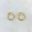 Candongas Kari 1.1gr / 1.5cm / Entorchadas Oro Amarillo