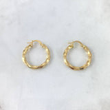 Candongas Kari 2.3gr / 2.5cm-Oro Amarillo 18K ©