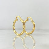 Candongas Kari 2.3gr / 2.5cm-Oro Amarillo 18K ©