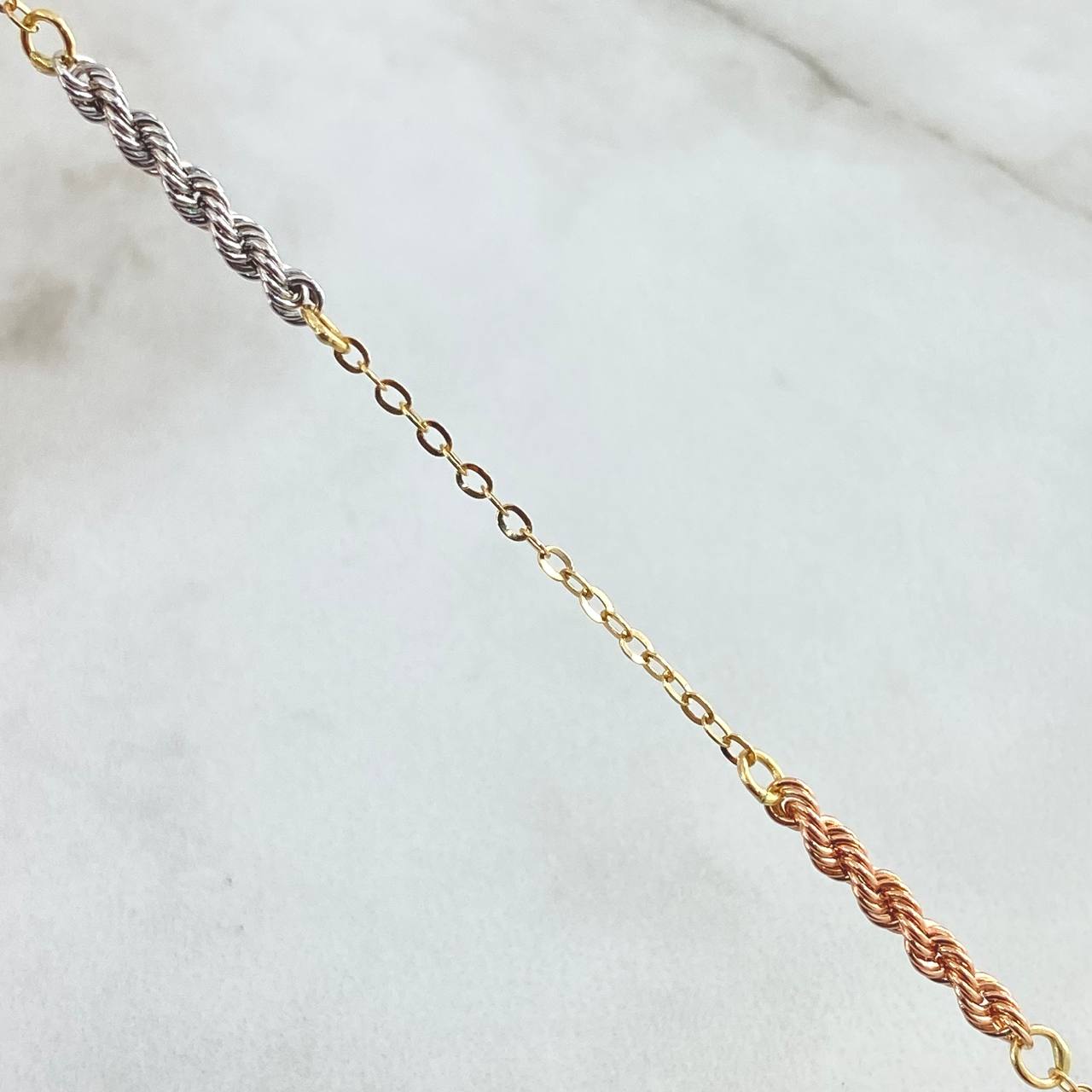 Pulso Lazo Aro Seguido 1.2gr / 17cm-20cm / Tres Oros Ita. Esp. 18K *