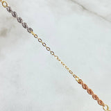 Pulso Lazo Aro Seguido 1.2gr / 17cm-20cm / Tres Oros Ita. Esp. 18K