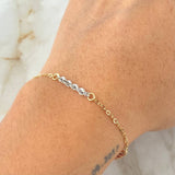 Pulso Lazo Aro Seguido 1.2gr / 17cm-20cm / Tres Oros Ita. Esp. 18K