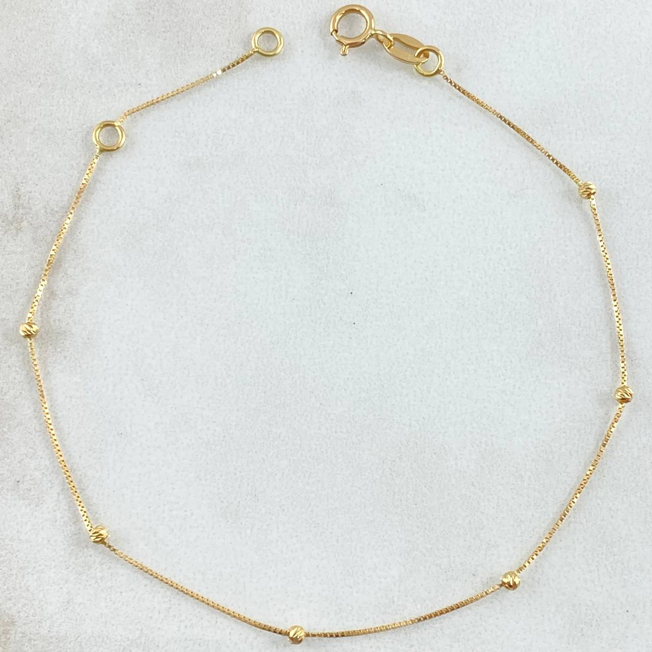 Pulso Veneciano 0.75gr / 17cm-19cm / Oro Amarillo Ita. Esp. 18K