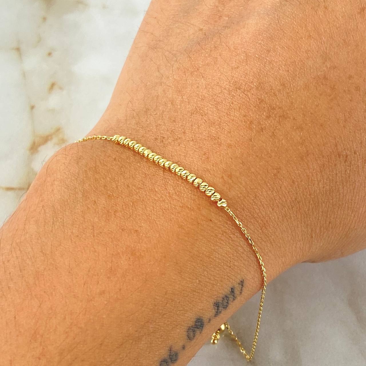 Pulso Aro Seguido 1.15gr / 19cm / Oro Amarillo Ita. Esp. 18K *
