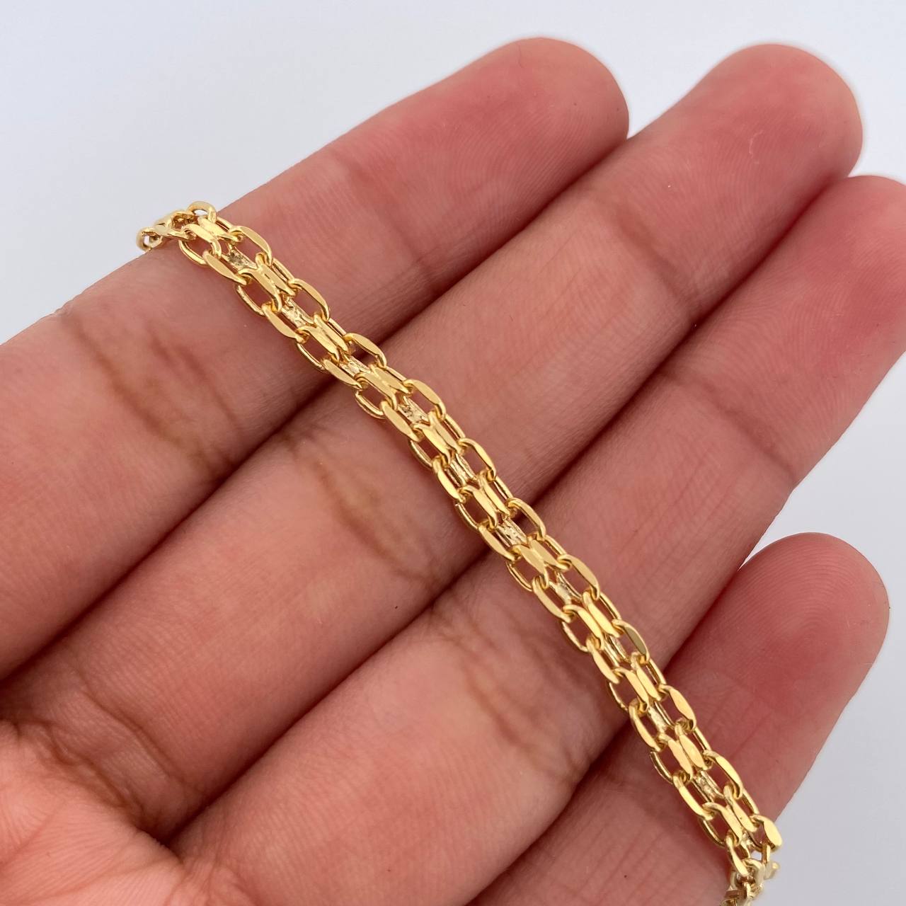 Pulso Chino 2.4gr / 16.8cm / 3.6mm Oro Amarillo +1 18K $