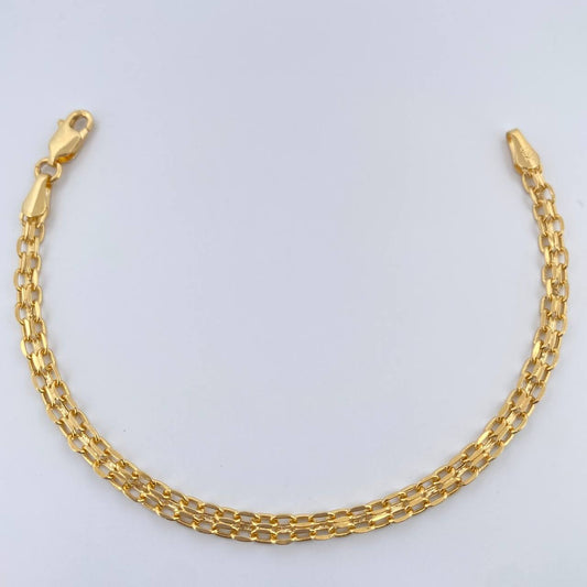 Pulso Chino 2.4gr / 16.8cm / 3.6mm Oro Amarillo +1 18K $