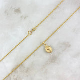 Cadena Lazo 0.95gr / 50cm + Dije Virgen Maria 0.35gr / 1.5cm Oro Amarillo (Oferta)