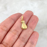 Dije Bolsa De Dinero Plana 0.55gr / 1,6cm7  Oro Amarillo 18K *