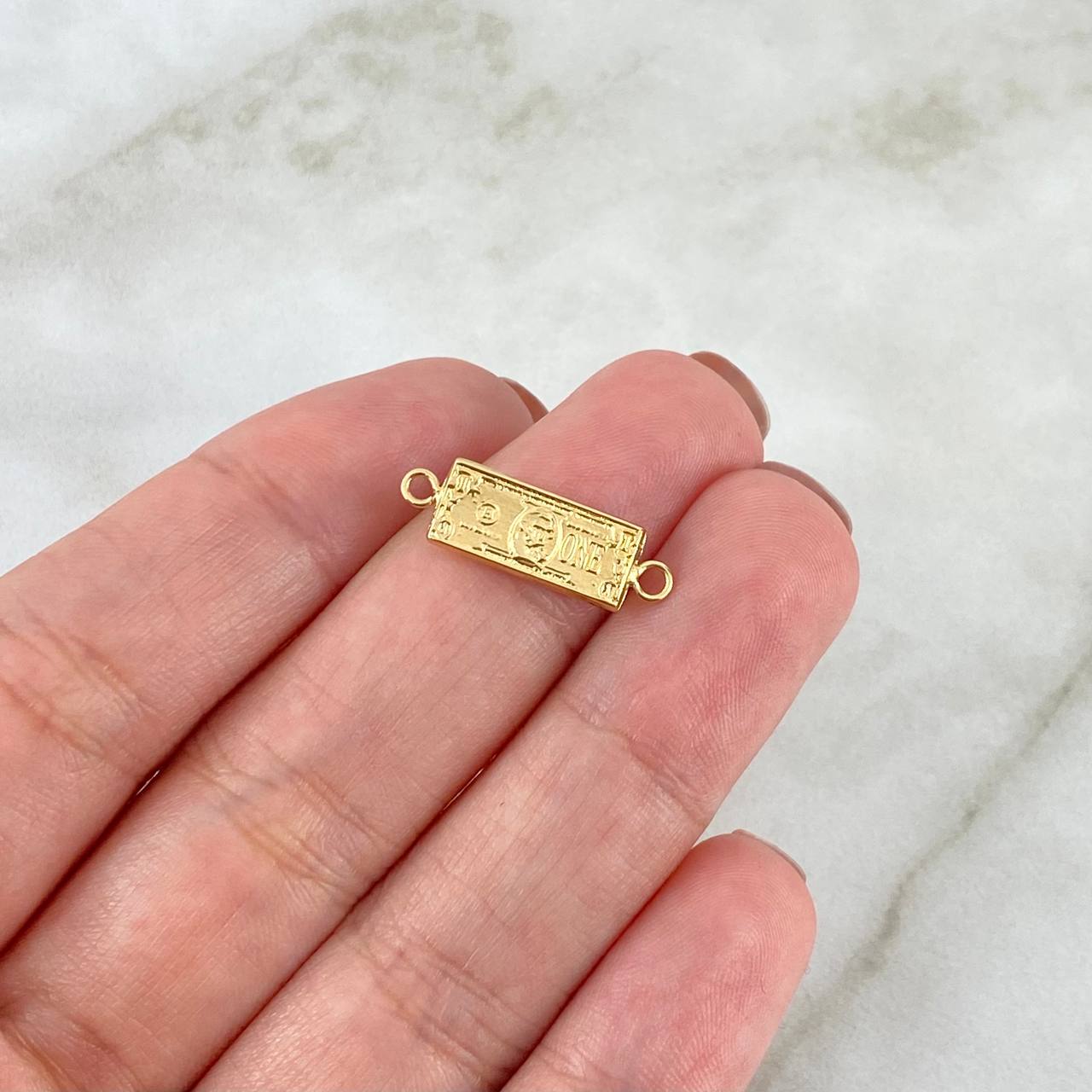 Herraje Dólar 0.6gr / 2cm / Oro Amarillo