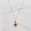 Set Cadena Veneciana + Dije Halo Circulo / 2.2 g / 45.2 cm Oro Amarillo 18K