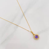 Set Cadena Veneciana + Dije Halo Circulo / 2.2 g / 45.2 cm Oro Amarillo 18K