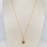 Set Cadena Veneciana + Dije Halo Circulo / 2.2 g / 45.2 cm Oro Amarillo 18K