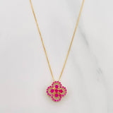 Set Cadena Veneciana + Dije Trebol / 2.4 g / 45.1 cm Oro Amarillo 18K