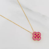 Set Cadena Veneciana + Dije Trebol / 2.4 g / 45.1 cm Oro Amarillo 18K