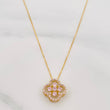 Set Cadena Veneciana + Dije Trebol / 2.3 g / 45 cm Oro Amarillo 18K