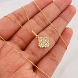Set Cadena Veneciana + Dije Trebol / 2.15 g / 45.2 cm Oro Amarillo 18K