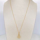 Set Cadena Veneciana + Dije Trebol / 2.15 g / 45.2 cm Oro Amarillo 18K