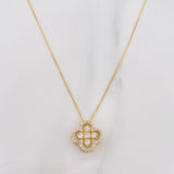 Set Cadena Veneciana + Dije Trebol / 2.55 g / 45.4 cm Oro Amarillo 18K