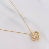 Set Cadena Veneciana + Dije Trebol / 2.55 g / 45.4 cm Oro Amarillo 18K