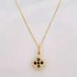 Set Cadena Veneciana + Dije Trebol / 2.15 g / 45.4 cm Oro Amarillo 18K