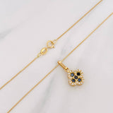 Set Cadena Veneciana + Dije Trebol / 2.15 g / 45.4 cm Oro Amarillo 18K