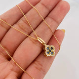 Set Cadena Veneciana + Dije Trebol / 2.15 g / 45.4 cm Oro Amarillo 18K