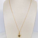 Set Cadena Veneciana + Dije Trebol / 2.15 g / 45.4 cm Oro Amarillo 18K