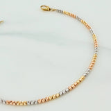 Pulso Modulable Militar 3.75 g / 18.1 cm - 20 cm / 2 mm Tres Oros 18K