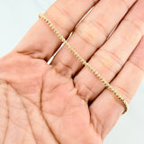 Pulso Modulable Militar 3.75 g / 18.2 cm - 20.3 cm / 2 mm Oro Amarillo 18K