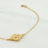 Pulso Modulable Aro Seguido Trebol 1.8 g / 18.4 cm - 21 cm / 0.9 mm Oro Amarillo 18K