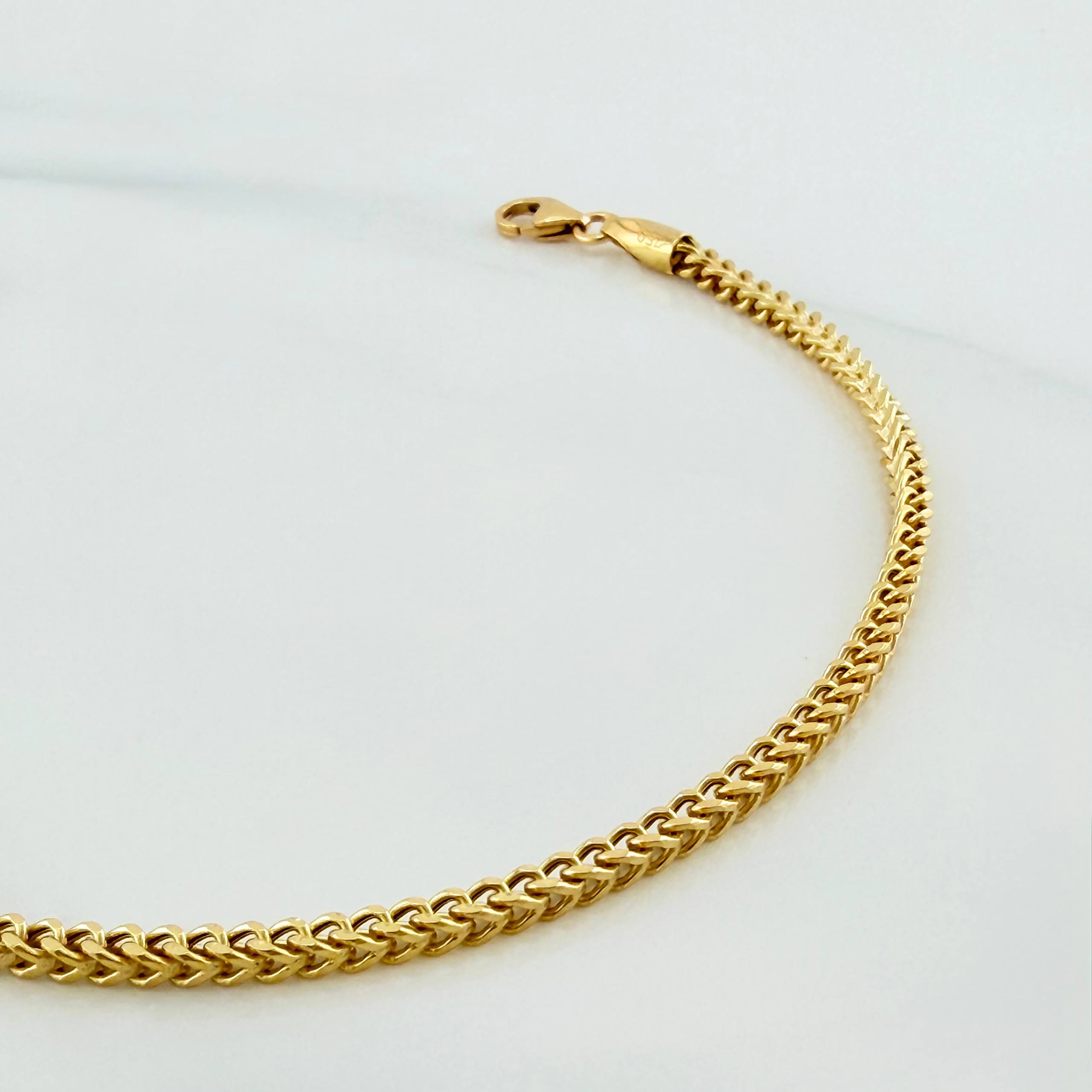 Pulso Franco 3.2 g / 20.1 cm / 2.2 mm Oro Amarillo 18K