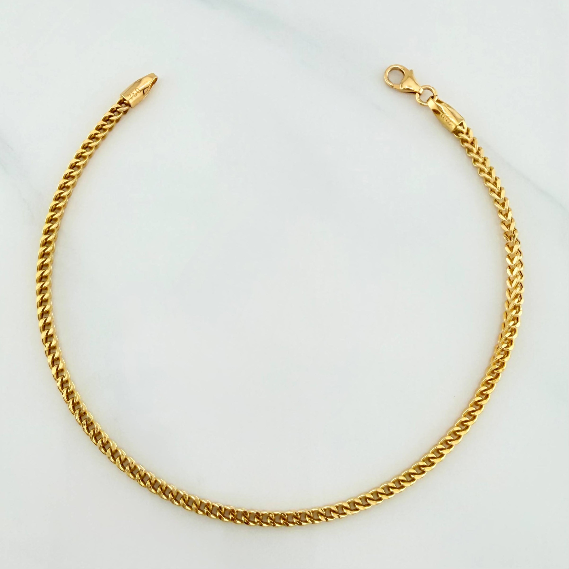 Pulso Franco 3.2 g / 20.1 cm / 2.2 mm Oro Amarillo 18K