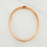Pulso Aro Tornillo 5.4 g / 18.2 cm / 4 mm Oro Rosa 18K
