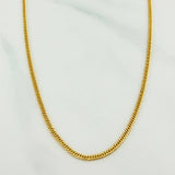 Cadena Cubana Reticulada 2.45 g / 50.5 cm / 1.9 mm 18K