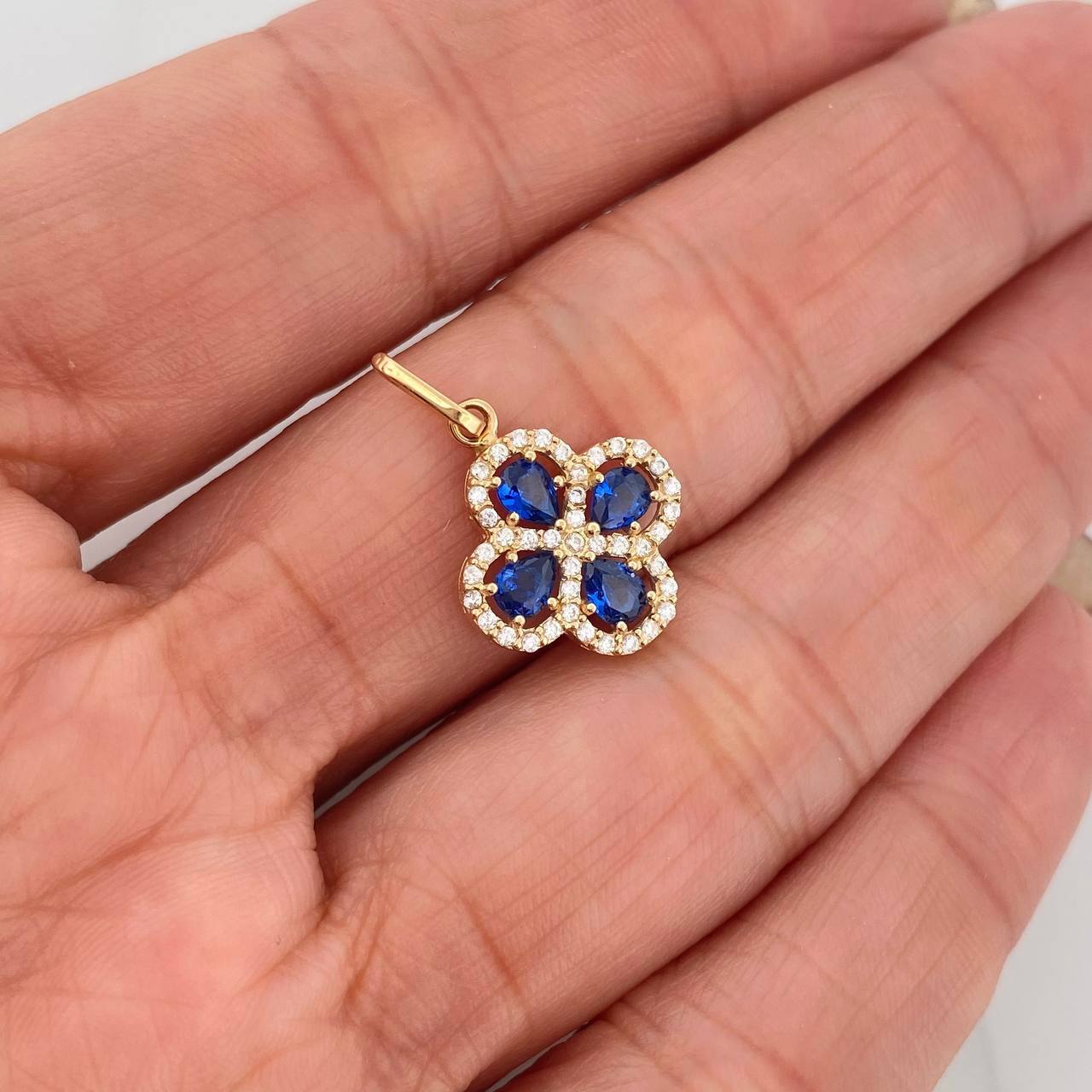 Dije Trébol 1.65 g / 2.2 cm Oro Amarillo 18K