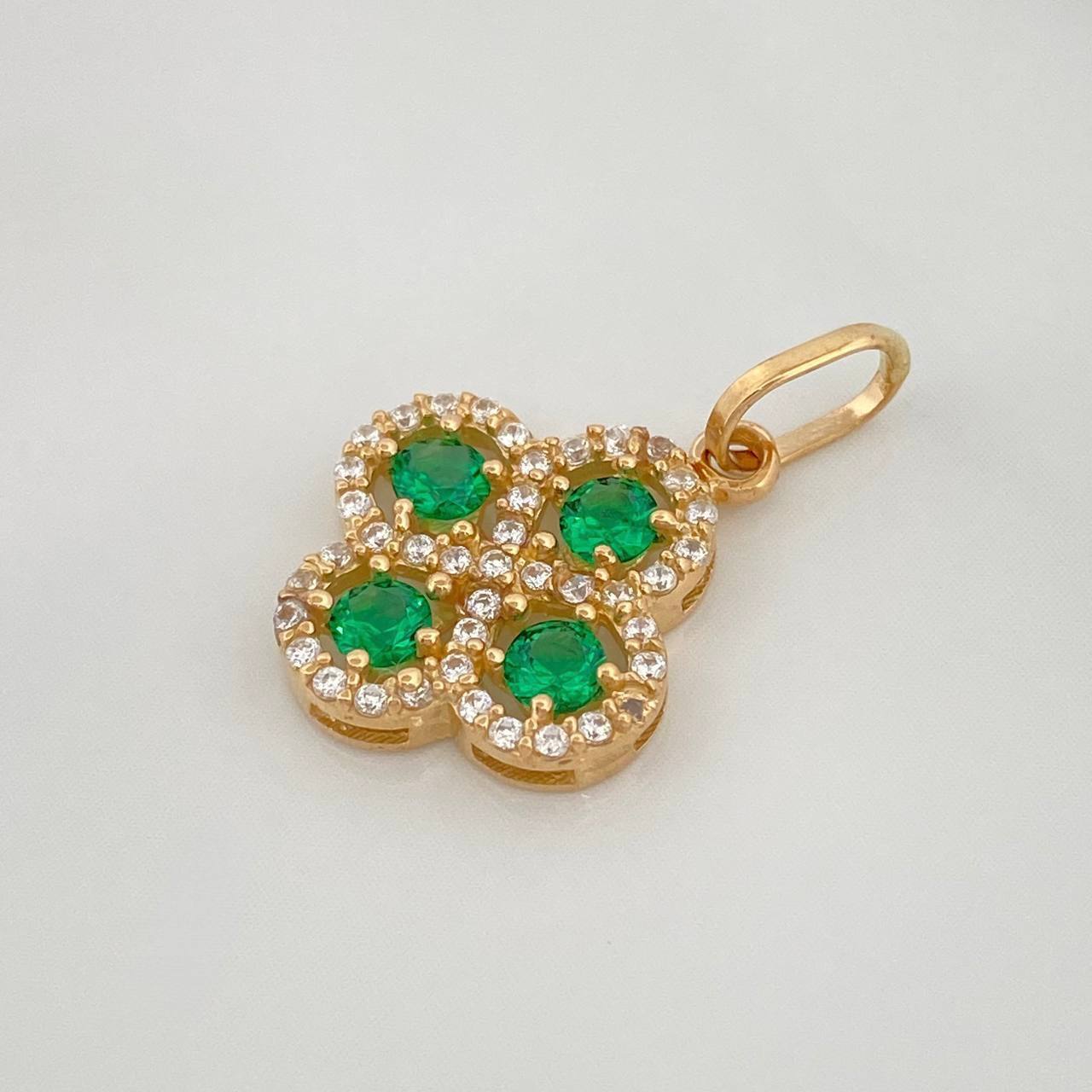 Dije Trebol 1.55 g / 2.2 cm Oro Amarillo 18K