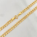 Cadena Cubana 7.4 g / 61.6 cm / 4.4 mm Oro Amarillo 18K