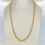 Cadena Cubana 7.4 g / 61.6 cm / 4.4 mm Oro Amarillo 18K