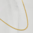 Cadena Escalera Plana 1.8 g / 50 cm / 1.2 mm Oro Amarillo 18K
