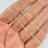 Cadena Escalera Plana 2.25g / 45.5cm / 2.4mm Oro Amarillo 18K