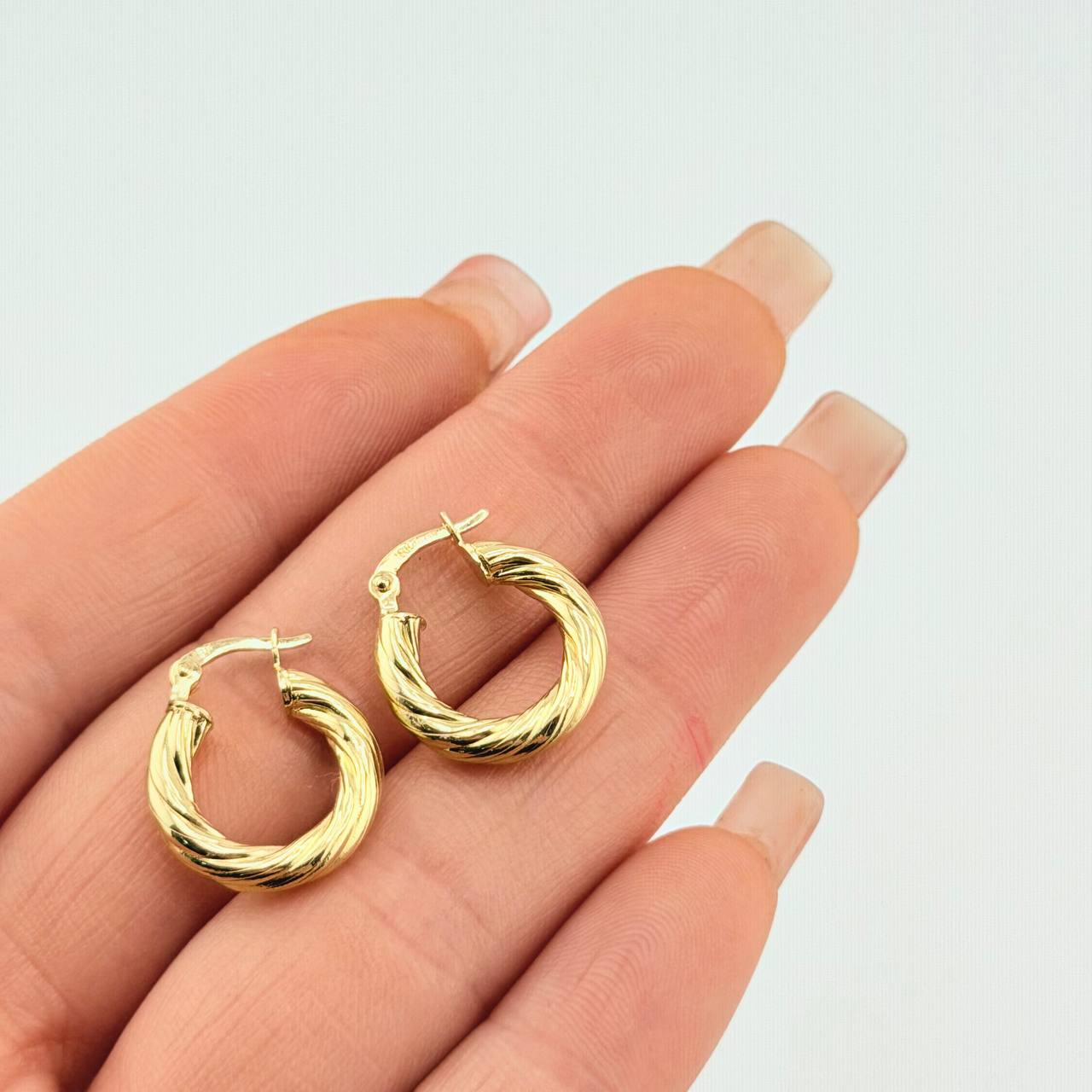 Candongas Rudi 1.95gr / 1.7cm / Oro Amarillo 18K