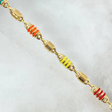 Pulso Rustico 4.8gr / 20cm / 5mm Cauchos Colores Naranja Verde Oro Amarillo *