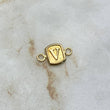 Herraje Marco Letra V 0.3gr / 1.3cm Oro Amarillo