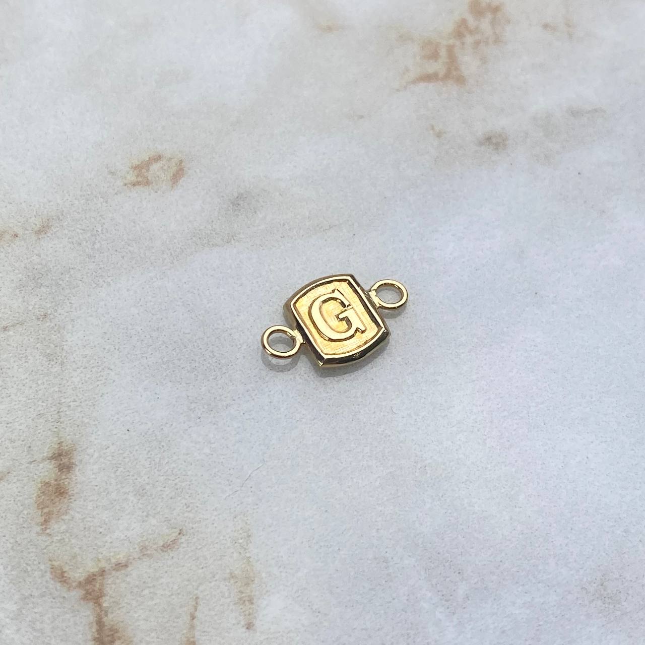 Herraje Marco Letra G 0.35gr / 1.3cm Oro Amarillo