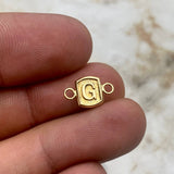 Herraje Marco Letra G 0.35gr / 1.3cm Oro Amarillo